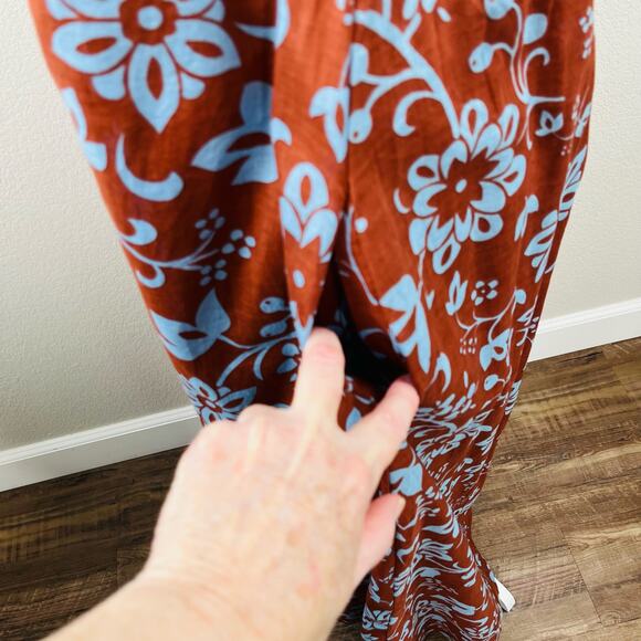 Anthropologie Faithfull the Brand Brise Halter Maxi Dress Oceania Floral 8/LGE - Picture 8 of 14